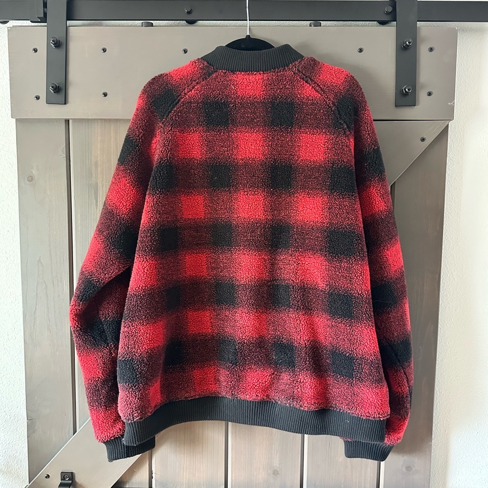 Pendleton Red Buffalo Check Lodgepine Sherpa Flee… - image 2